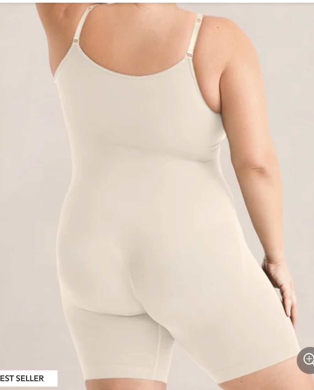 NEW Shapermint Essentials All Day Every Day Scoop Neck Mid-Thigh Bodysuit Large